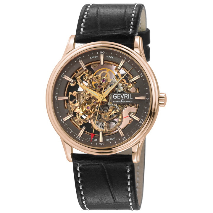 Photo: Gevril Five Points Automatic Brown Dial Mens Watch 321.74.72