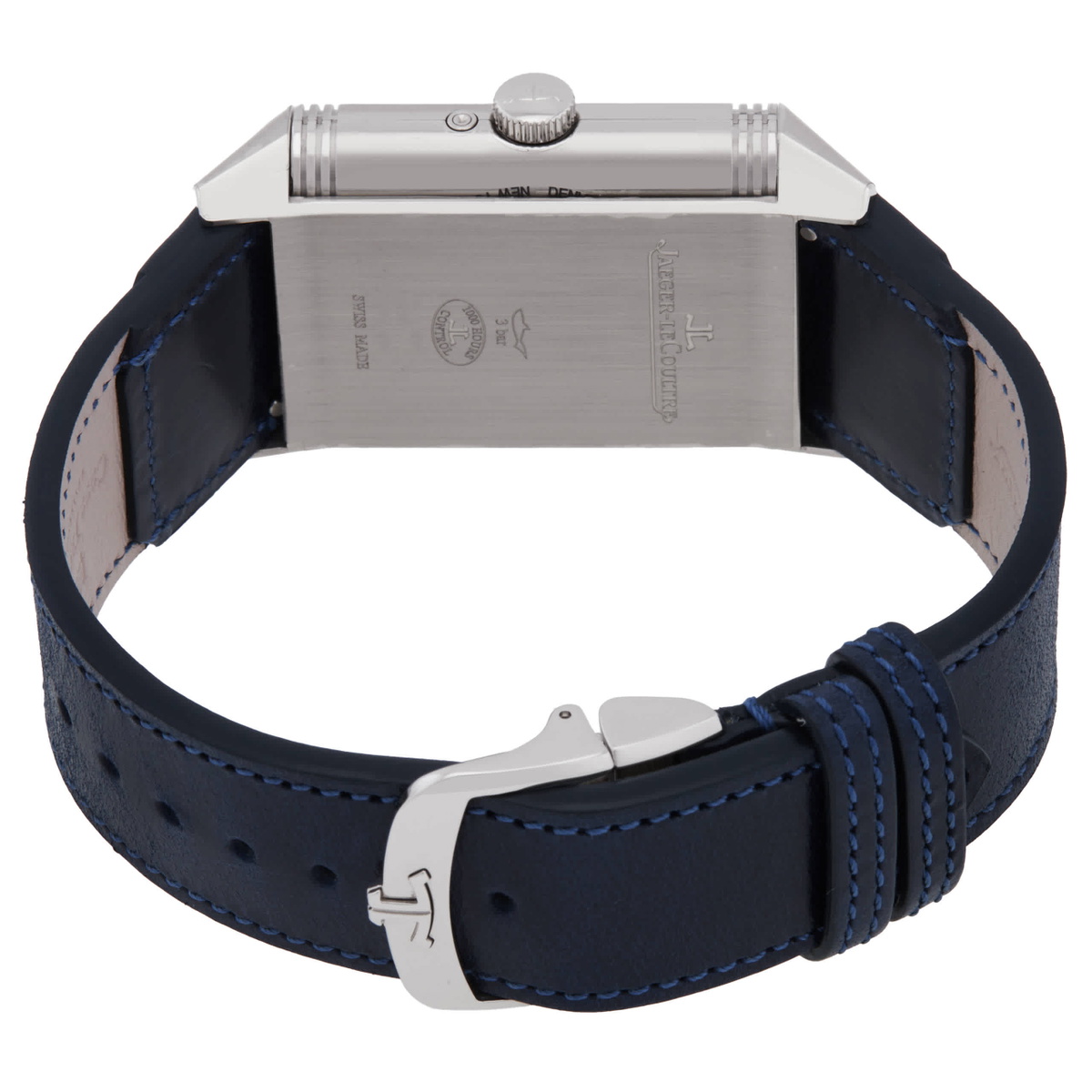 Jaeger LeCoultre Reverso Tribute Geographic World Time Blue Dial Watch Q714845J