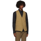 Ann Demeulemeester Khaki Wool Waistcoat