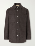 A.P.C. - Marcel Wool-Blend Felt Overshirt - Brown