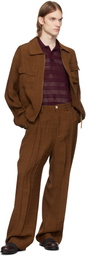 CMMN SWDN Brown Isola Blouson Jacket