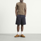 Norse Projects Men's Anholt Cotton Crepe Polo in Walnut