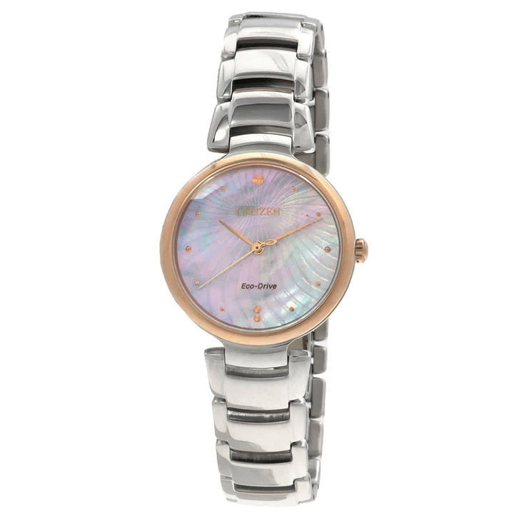 Photo: Citizen Eco-Drive Mother of Pearl Dial Ladies Watch EM0854-89Y
