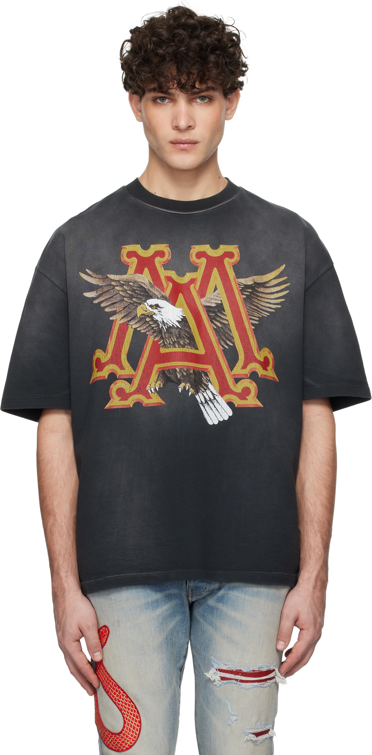 【関送無料】 Amiri VINTAGE MA Eagle オーバーサイズ Tシャツ AMIRI(アミリ) - VINTAGE AMIRI OVERSIZED TEE Tシャツ | cherry