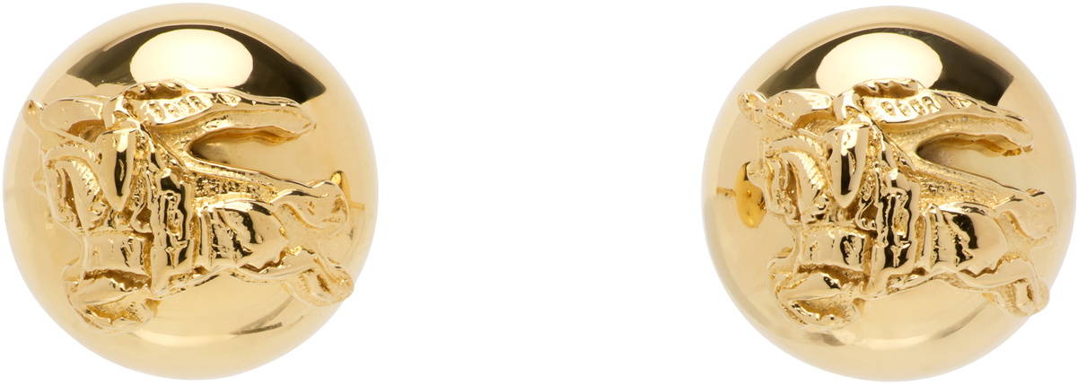 Layer on Layer Sphere Brass Earrings