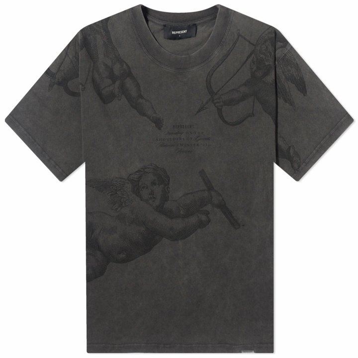 Photo: Represent Men's Cherub All Over T-Shirt in Vintage Grey