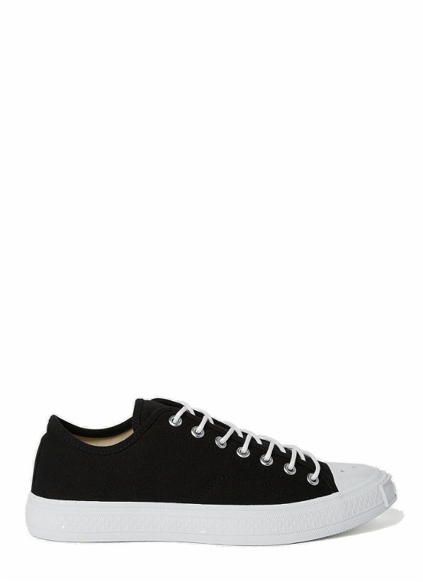 Photo: Canvas Low Top Sneakers in Black