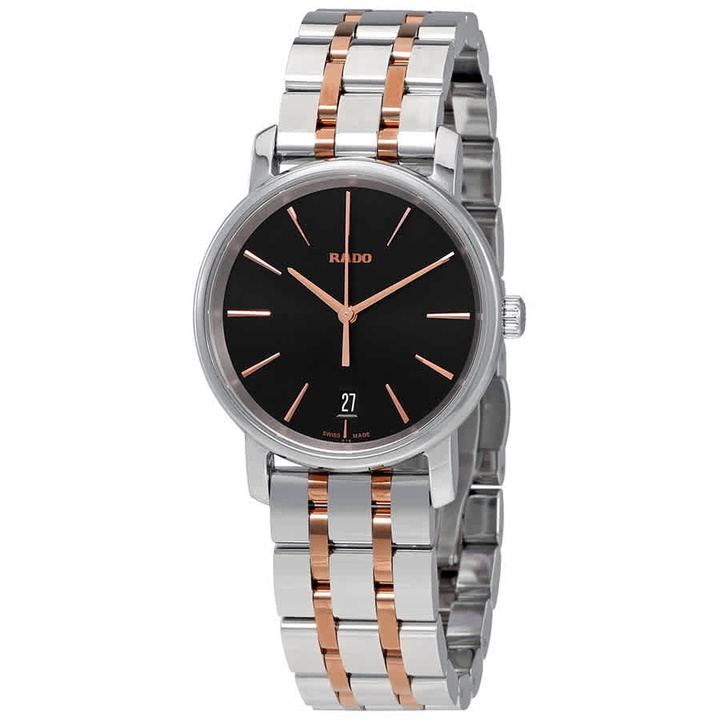 Photo: Rado DiaMaster M Black Dial Ladies Watch R14089163