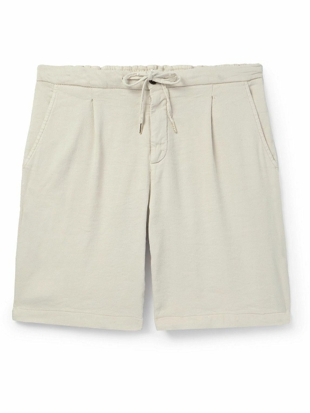 Photo: Thom Sweeney - Stretch Linen and Cotton-Blend Shorts - Neutrals