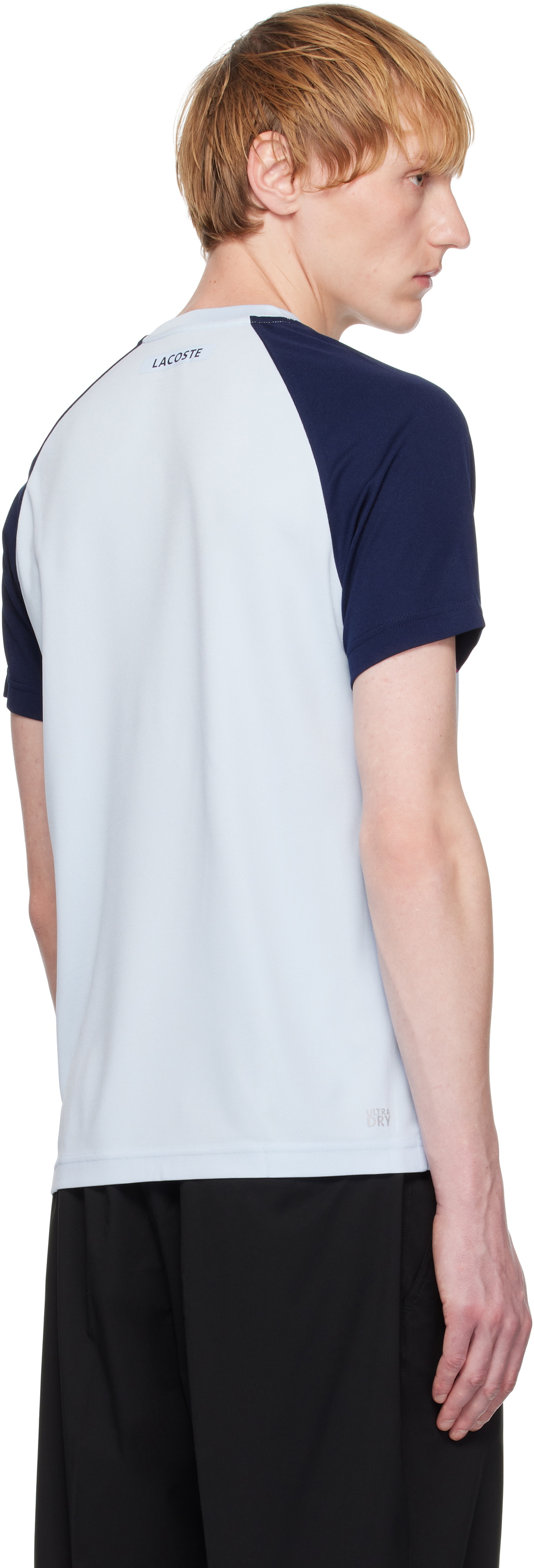 【関税込み】Lacoste ブルー Ultra-Dry Tシャツ Lacoste Blue Ultra Dry Colorblock Tennis T-shirt Lacoste