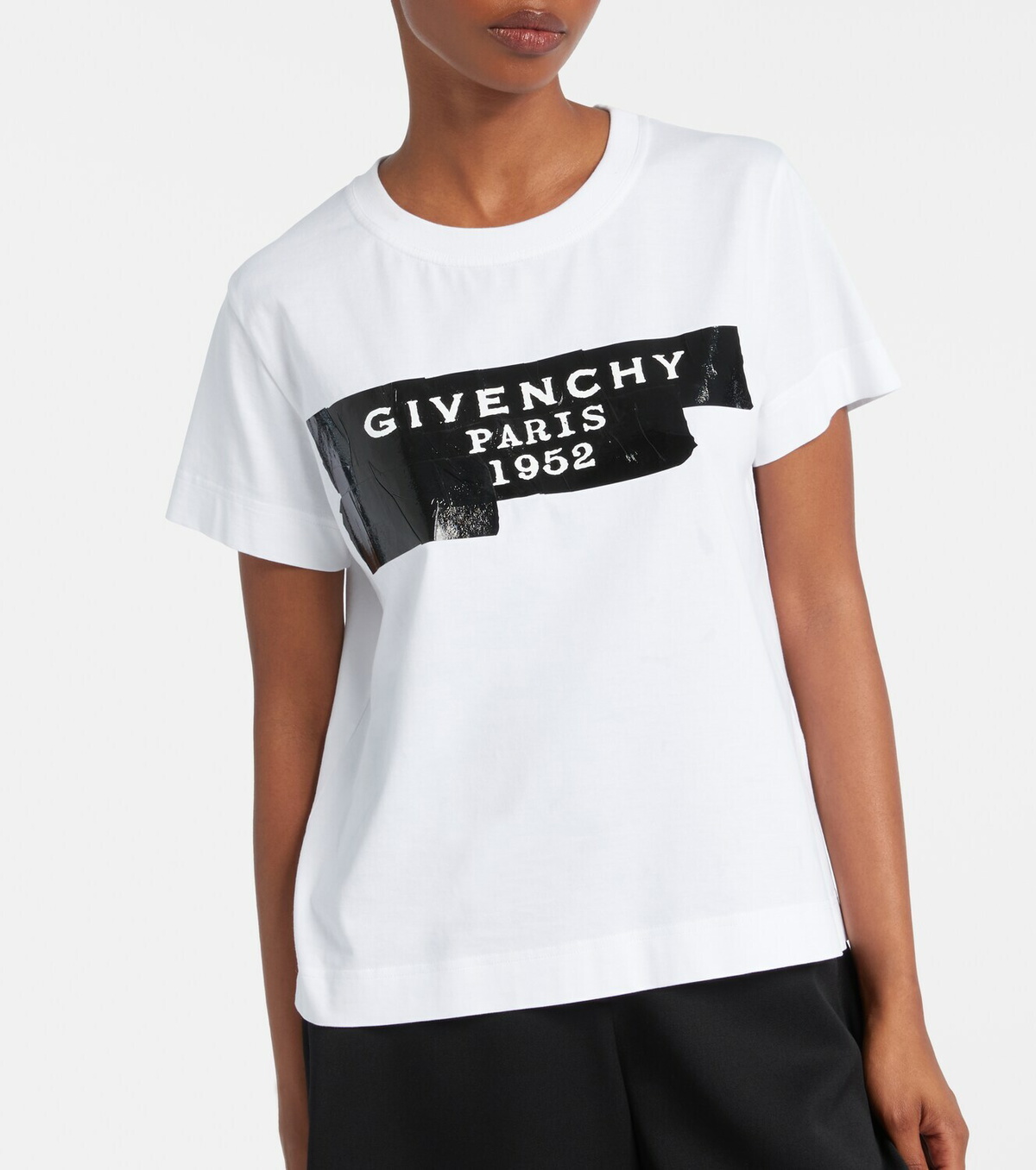 Givenchy Distressed printed cotton jersey T-shirt