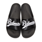 Balmain Black Calypso Slides