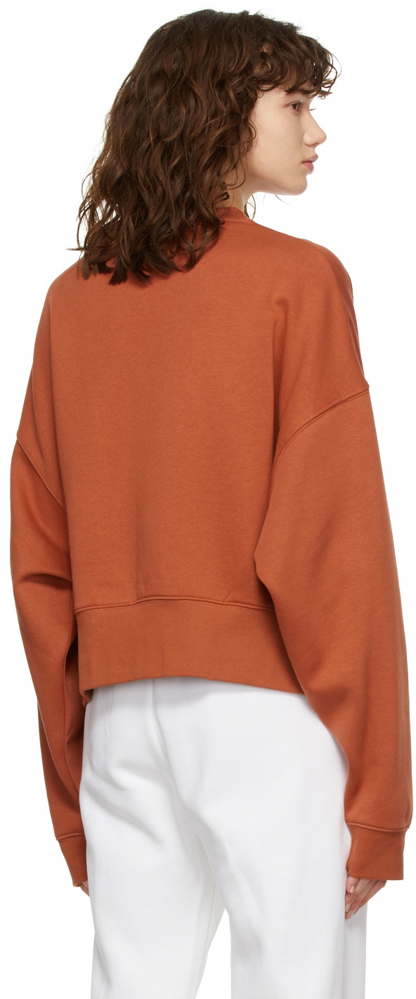 Nike Orange Fleece Oversized Sweater Nike