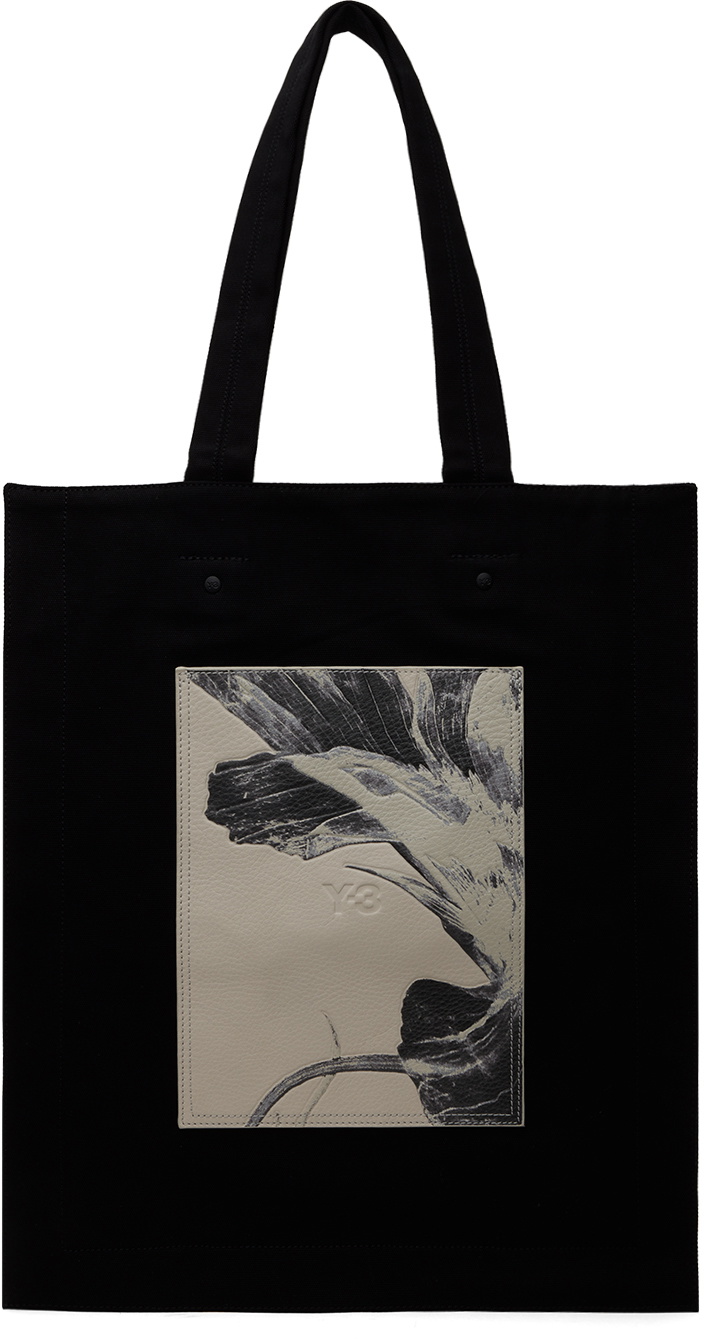 Y-3 Black Floral Tote Y-3