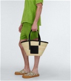 Loewe - Paula's Ibiza leather-trimmed basket bag