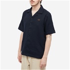 Fred Perry Authentic Men's Linen Vacation Shirt in Navy