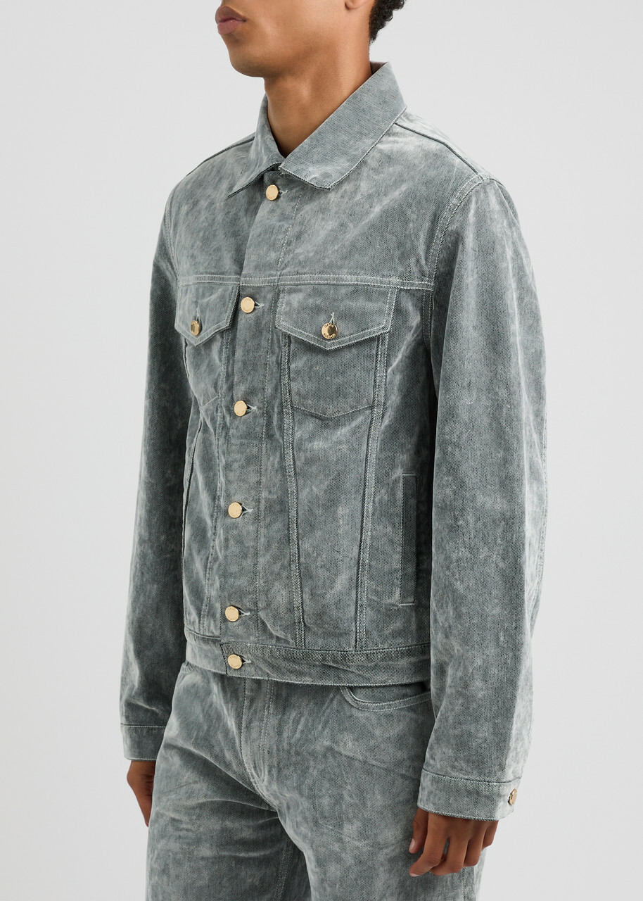 Casablanca Peach Brushed Denim Jacket