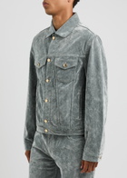 Casablanca Peach Brushed Denim Jacket