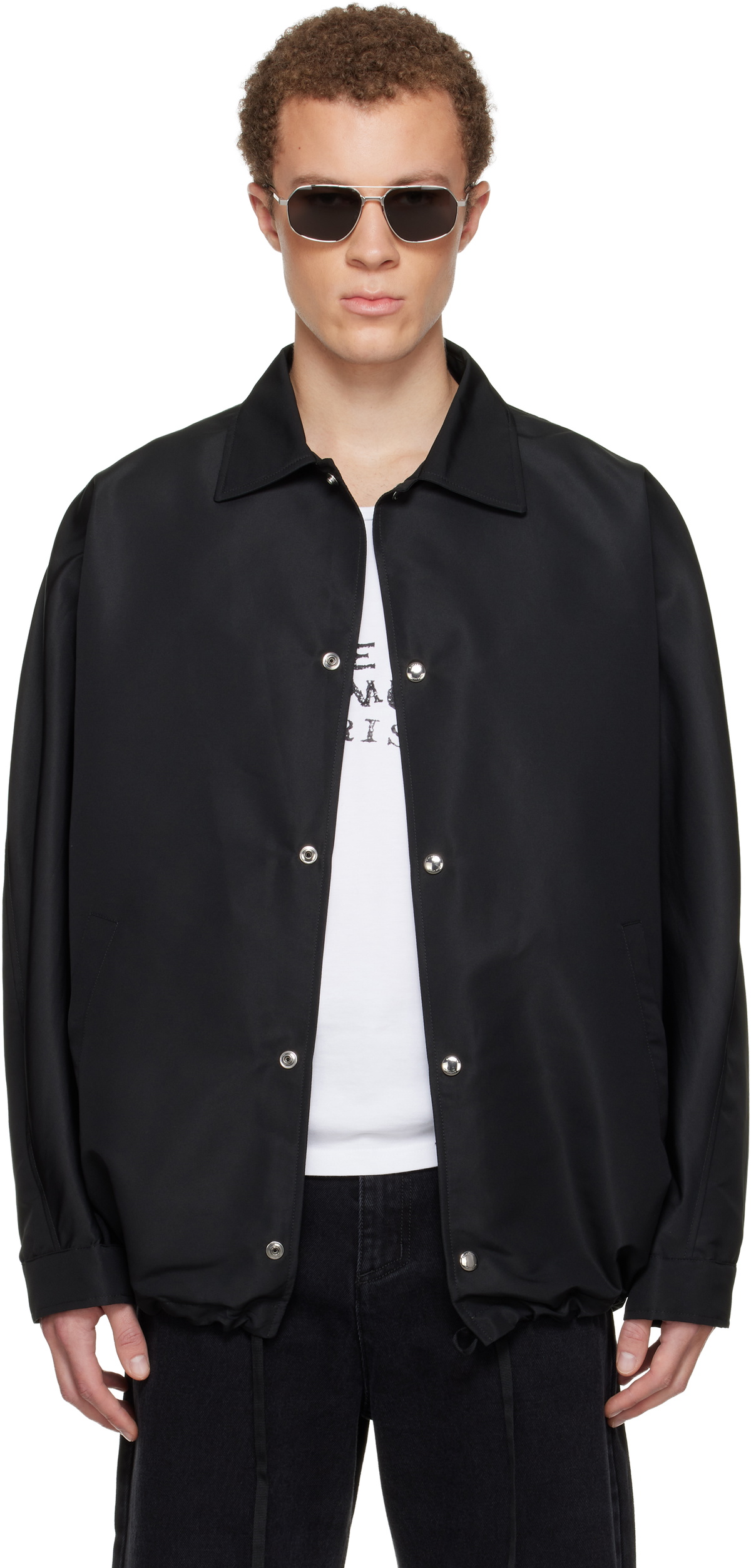 Givenchy: Black Coach Jacket | SSENSE