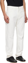 Balmain White Straight-Cut Jeans