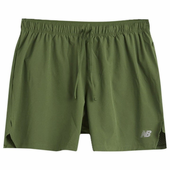 Photo: New Balance RC Short 5" in Dark Alpine Green