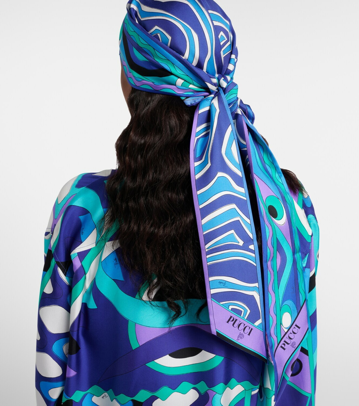 Pucci Labirinto silk twill scarf