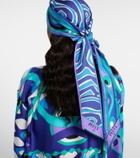 Pucci Labirinto silk twill scarf