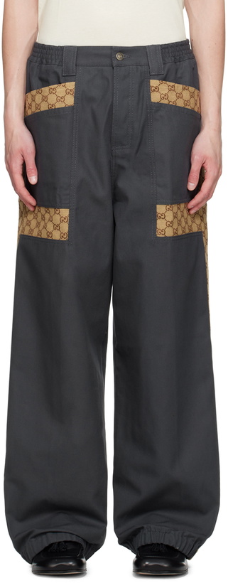 Photo: Gucci Gray GG Trousers