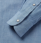 Incotex - Slim-Fit Cotton-Chambray Shirt - Blue