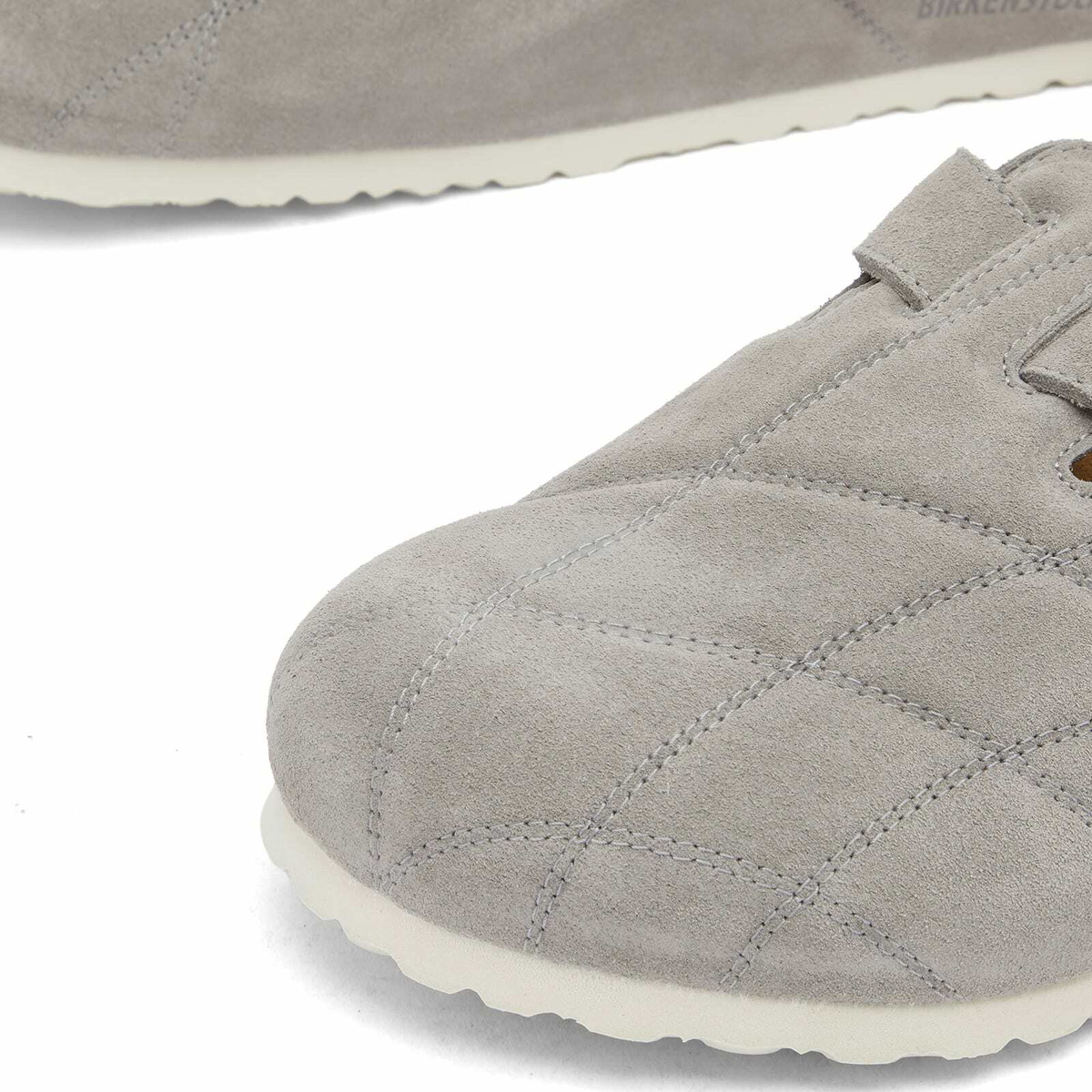 Birkenstock Men's Boston Quilted Clog - Stone Coin Suede