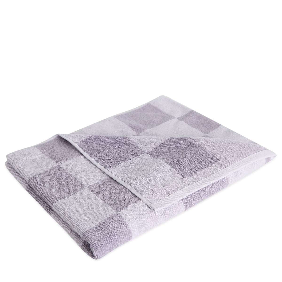 HAY Check Bath Towel in Lavender 