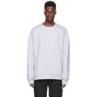 Juun.J Grey Side-Seam Zip Sweatshirt