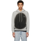 MM6 Maison Margiela Gray Spray Print Hoodie