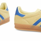 Adidas Gazelle Indoor Sneaker in Powder Yellow/Blue/White