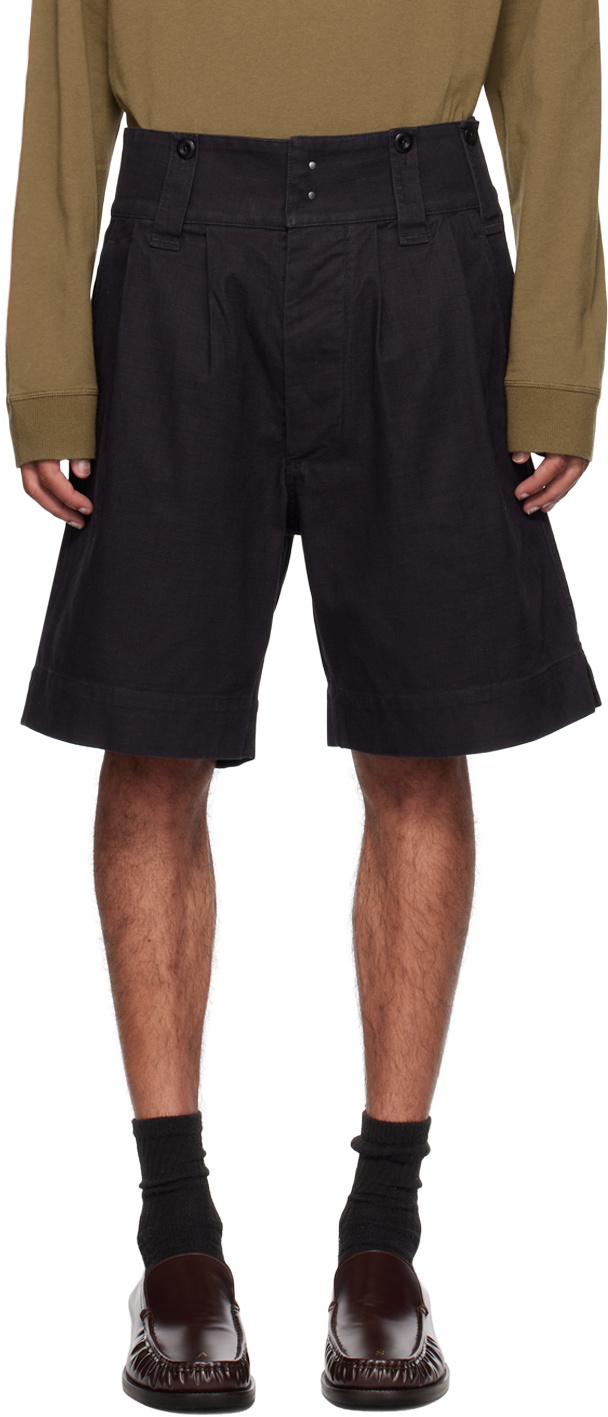 MHL by Margaret Howell Indigo Naval Shorts