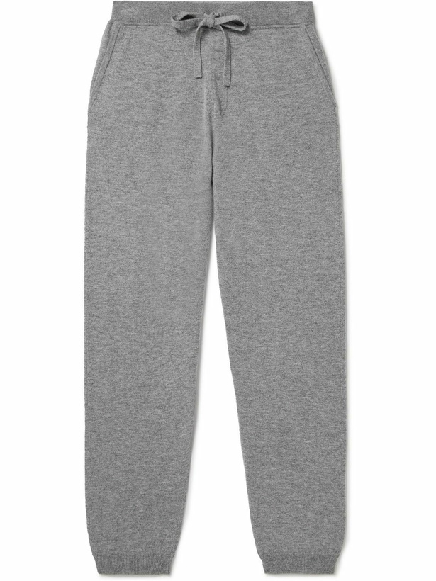 Photo: Allude - Virgin Wool and Cashmere-Blend Sweatpants - Gray