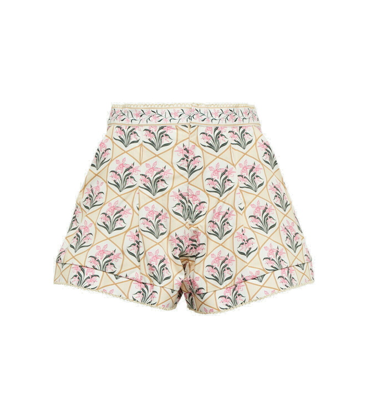 Photo: Agua by Agua Bendita Toronjil printed high-rise shorts
