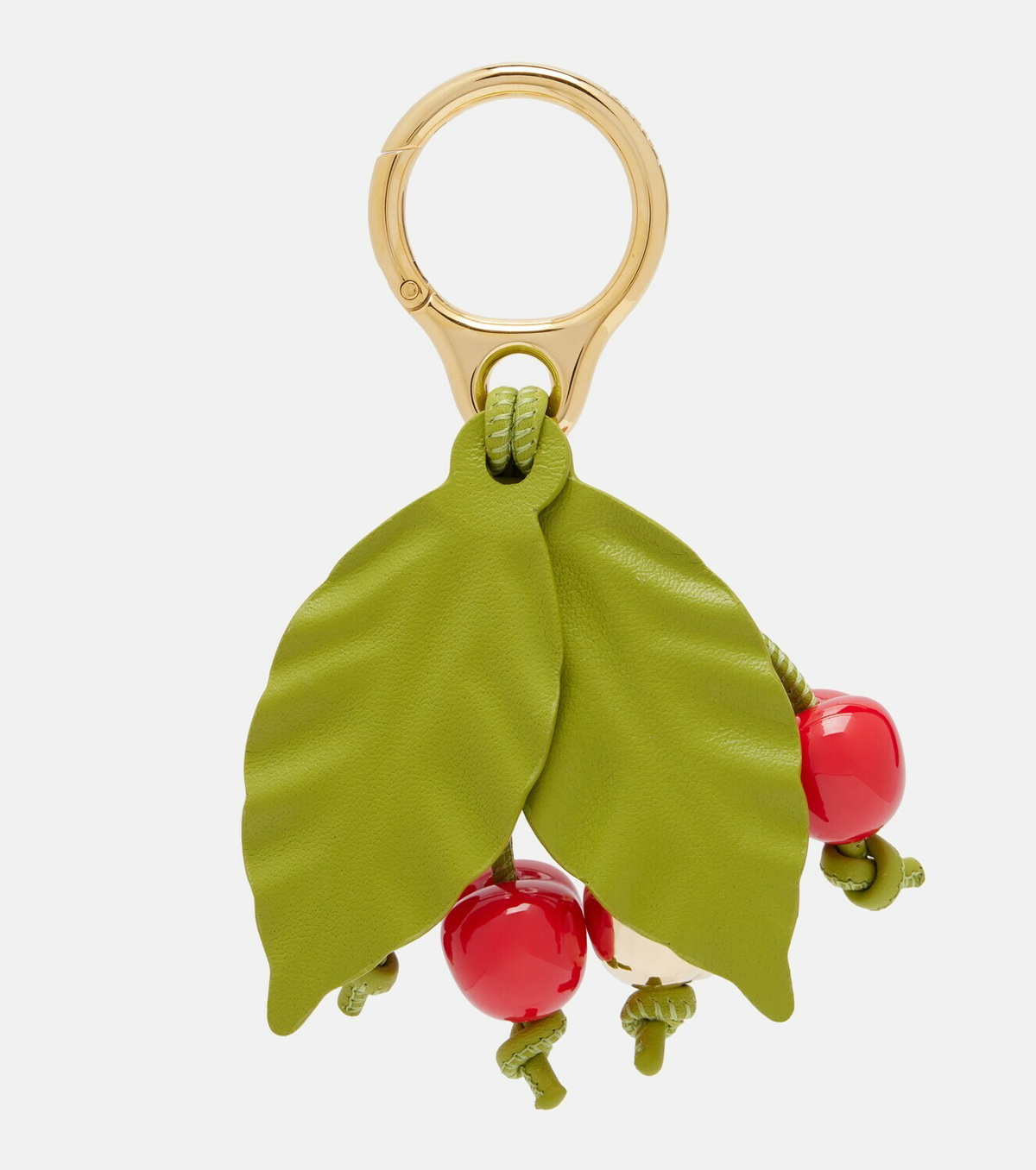 Loewe Paula's Ibiza Cherry leather-trimmed charm