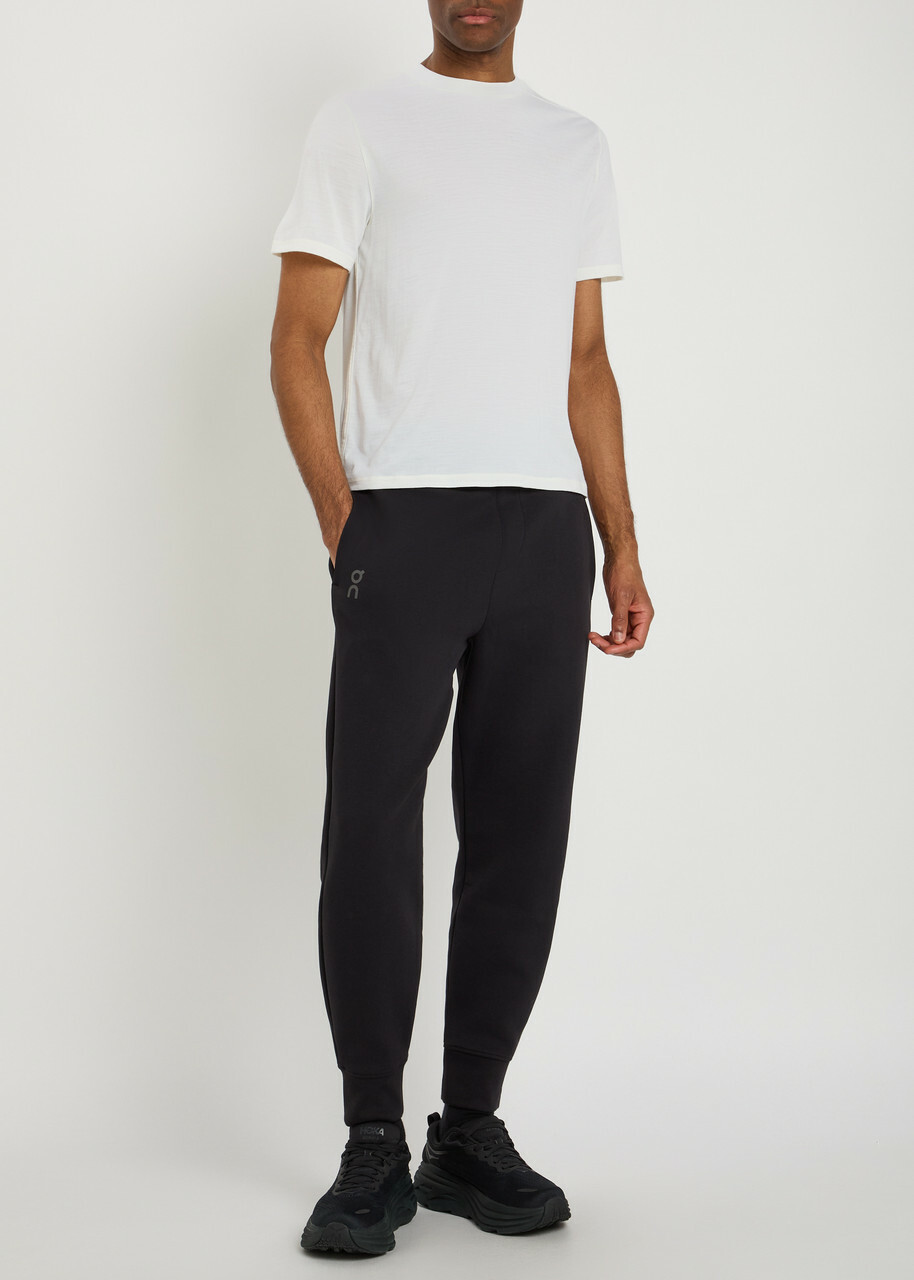 ON Focus Tech Cotton-blend Sweatpants Black