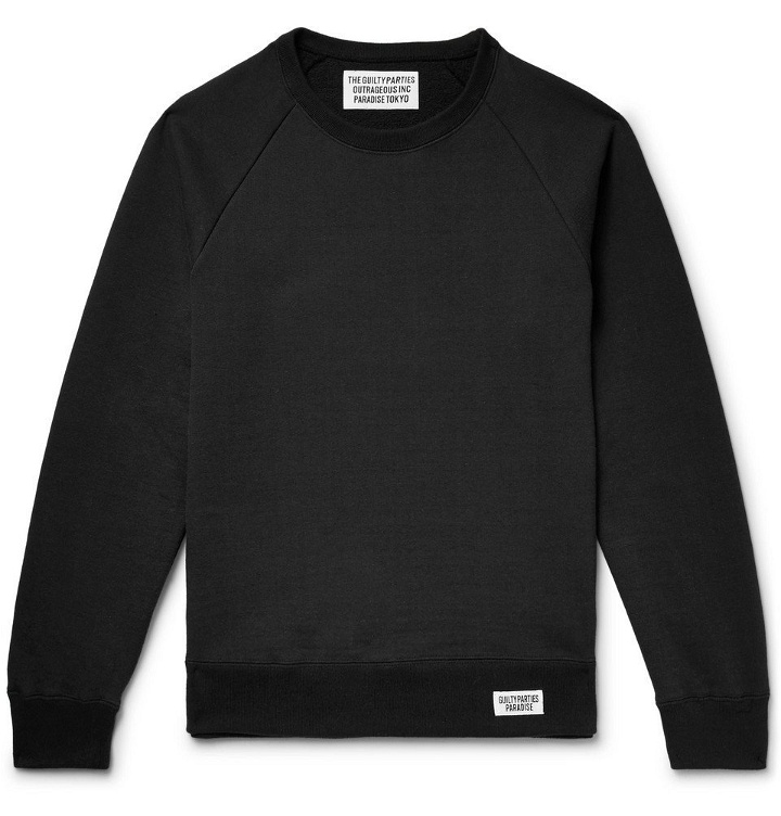Photo: Wacko Maria - Slim-Fit Printed Loopback Cotton-Jersey Sweatshirt - Men - Black