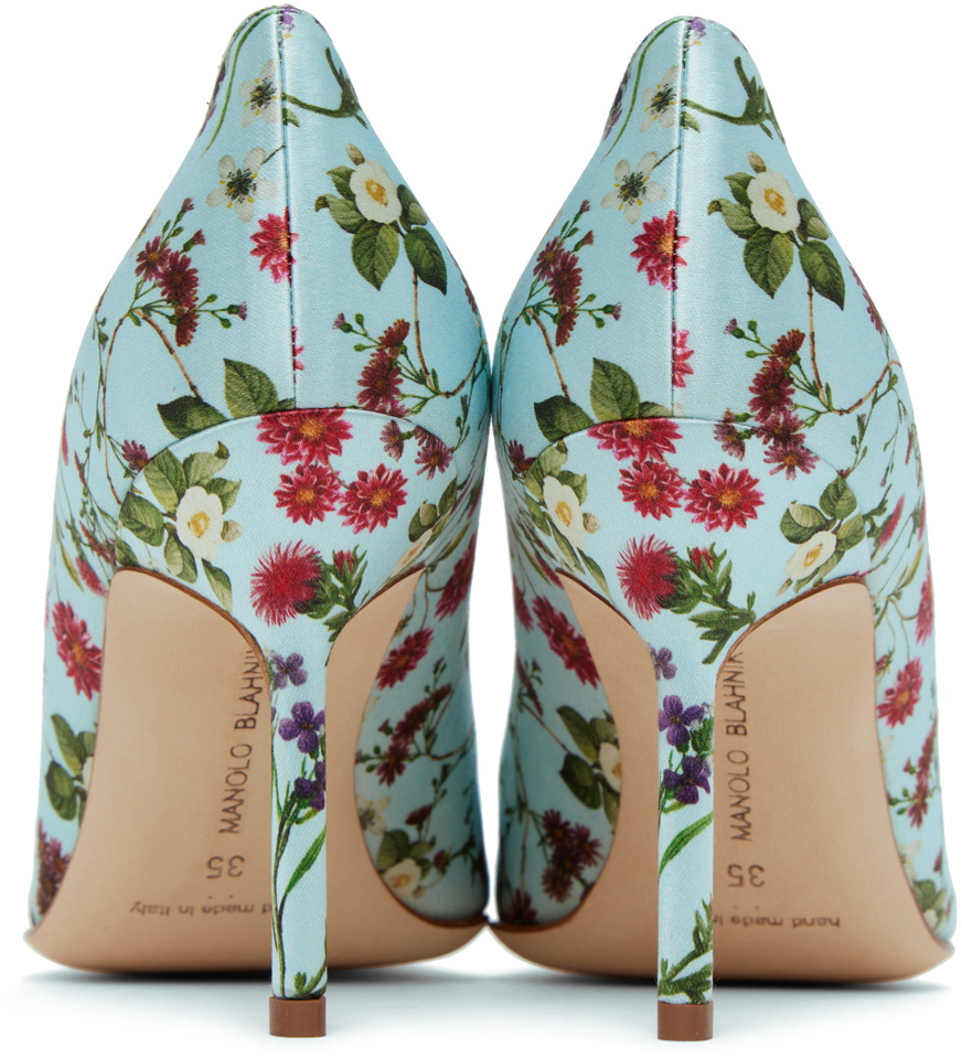 【MANOLO BLAHNIK】bb 105 floral-print cotton パンプス NIB $665+ MANOLO BLAHNIK BB Floral-Print 105 POINTED TOE