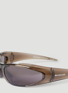 Balenciaga - Reverse Xpander Sunglasses in Brown