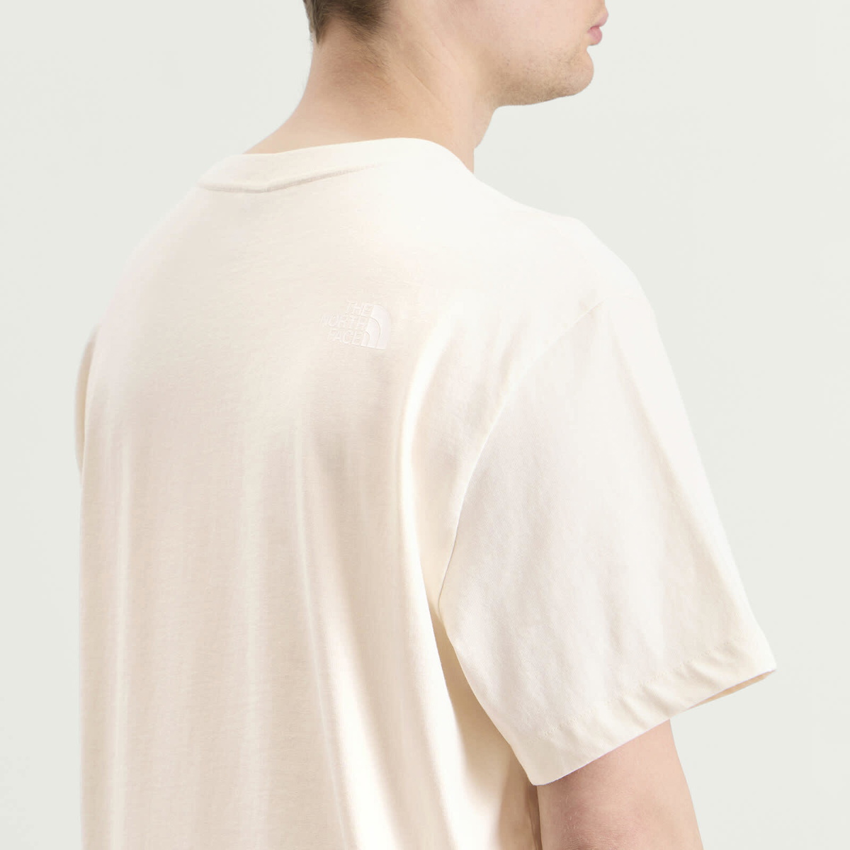 The North Face Men's Explorer Badges Relaxed T-Shirt in White Dune
