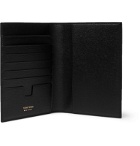 TOM FORD - Logo-Embellished Textured-Leather Passport Cover - Black