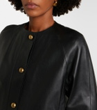 Max Mara Bouquet leather jacket
