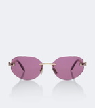 Bvlgari Serpenti Forever oval sunglasses