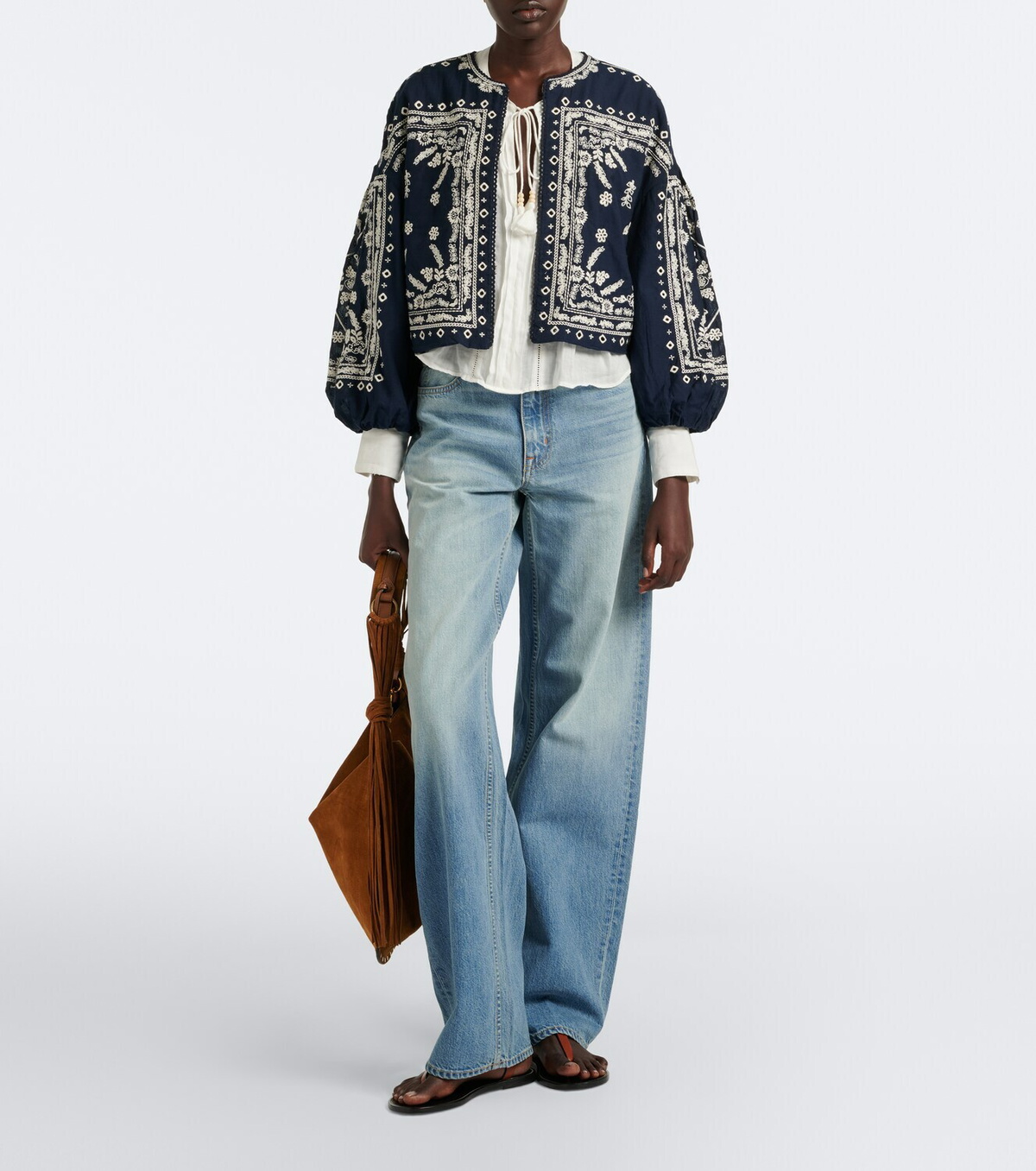 Veronica Beard Sawyer ramie blouse