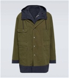 Sacai Reversible cotton-blend ripstop coat