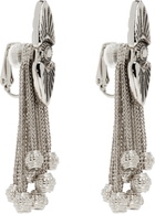 Toga Pulla Silver Metal Motif Earrings