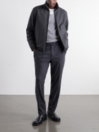 Moncler - Straight-Leg Mélange Stretch-Flannel Sweatpants - Gray